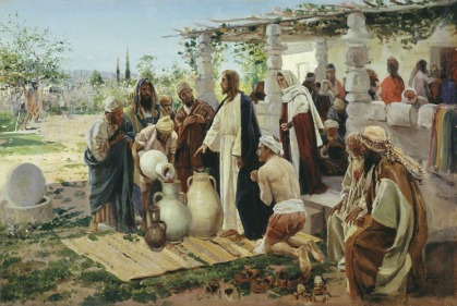 "The Miracle at Cana" (1887), by Vladimir E. Makovsky (1846-1920), Vitebsk Regional Museum of Local Lore, Russia