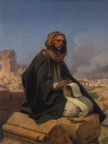 "Jeremia op de puinhopen van Jeruzalem" (1844), by Horace Vermet (1789-1863), Amsterdam Museum.