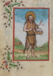 Illuminated page from the Waldburg Prayerbook, WLB Stuttgart, Cod. brev. 12, fol. 33v, 1486.