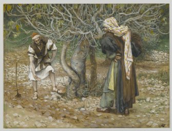 "The Vine Dresser and the Fig Tree (Le vigneron et le figuier)" (1886-1894), by James Tissot (1836-1902). The Brooklyn Museum.
