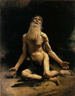 "Job" (1880) by Leon Bonnat (1833-1922)