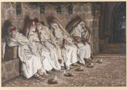 "The Wise Virgins" (1886-1894), by James Tissot (1836-1902). The Brooklyn Museum.