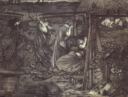 "The Wise and Foolish Virgins" (1859), by Edward Burne-Jones (1833-1898).