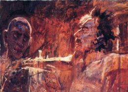 "Christ and the Thief" (1893), by Nikolai Nikolaevich Ge (1831-1894)