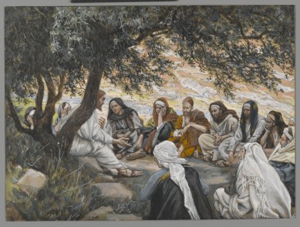 "The Exhortation to the Apostles/Recommandation aux apôtres" (1886-1896), by James Tissot (1836-1902). Brooklyn Museum. Public Domain.