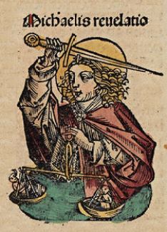 "Archangel Michael" from the Nuremberg Chronicle, 15th Century