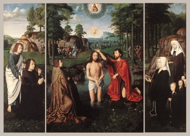 "Triptych of Jan Des Trompes" (1505) by Gerard David (ca. 1450-1523). Groeningmuseum. Public Domain.