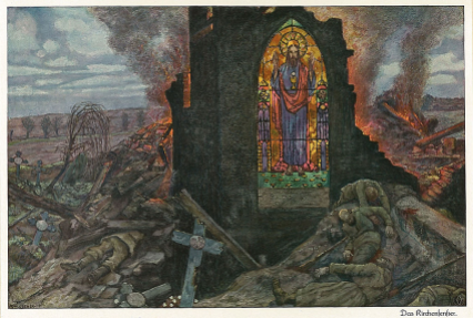 "Das Kirchenfenster" (1915), by Hans Baluschek (1870-1935). Private Collection. Public Domain.