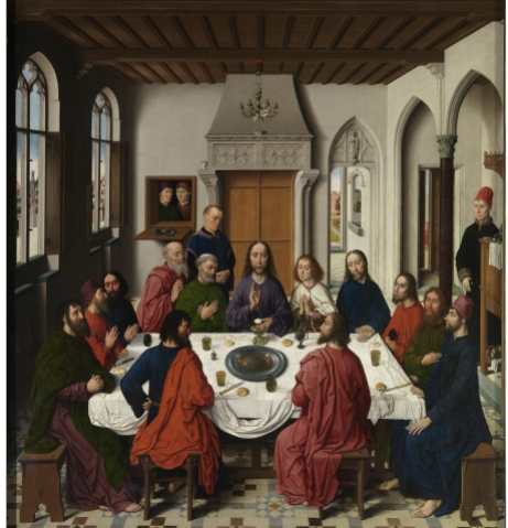 "Altarpiece of the Holy Sacrament" (1458) by Dieric Bouts (1420-1475). M-Museum, Louvain. Public Domain.