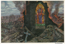 "Das Kirchenfenster" (1915) by Hans Baluschek (1870-1935). Public Domain.