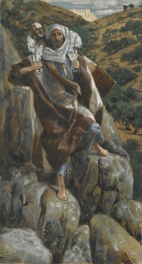 "The Good Shepherd" (1886-1894) by James Tissot (1836-1902). The Brooklyn Museum. Public Domain.