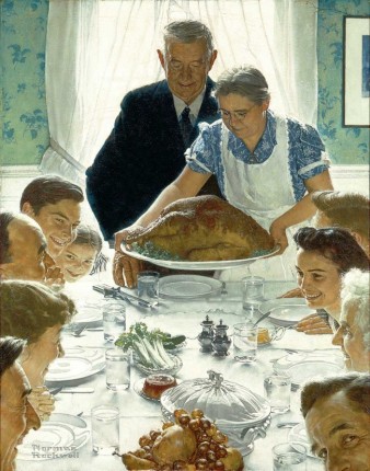"Freedom from Want" (1943) by Norman Rockwell (1894-1978). Norman Rockwell Museum. Public Domain.