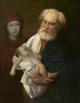 "St. Simeon with the Christ Child" (2014) by Andrey N. Mironov. Creative Commons Attribution-Share Alike 4.0 International license.